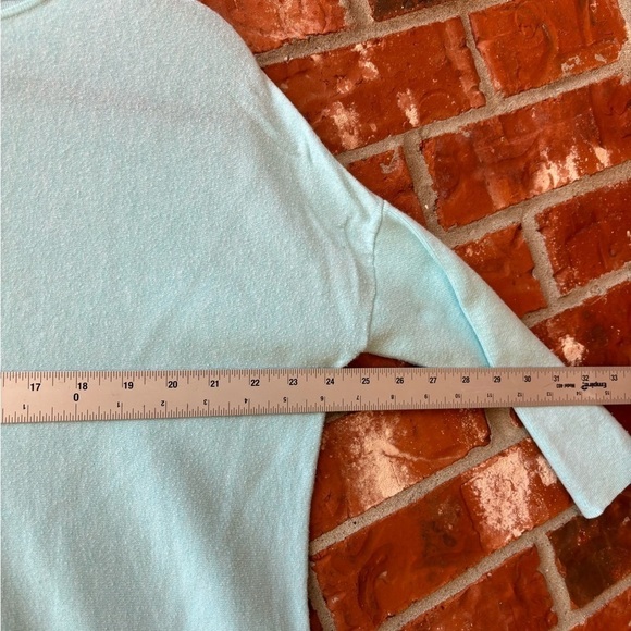 Lilly Pulitzer Womens XS Mint Blue Elba Tunic Boxy Sweater Tassles Pockets - Picture 8 of 10